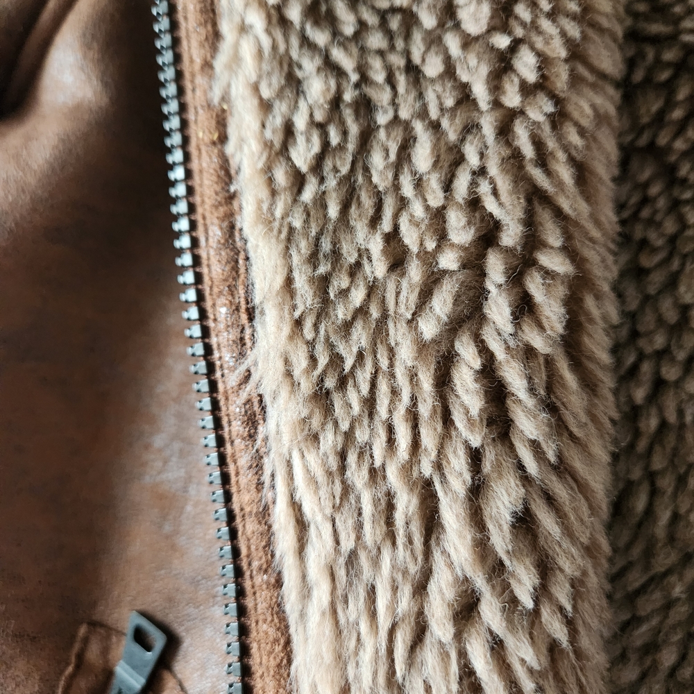 Johnston & Murphy Tan Faux Shearling Jacket - Picture 7 of 14